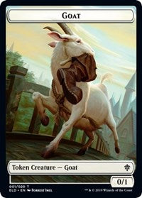 Goat // Food (17) Double-sided Token [Throne of Eldraine Tokens] | RetroPlay Games