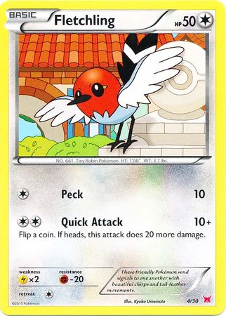 Fletchling (4/30) [XY: Trainer Kit 2 - Latias] | RetroPlay Games