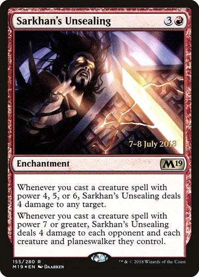 Sarkhan's Unsealing [Core Set 2019 Promos] | RetroPlay Games