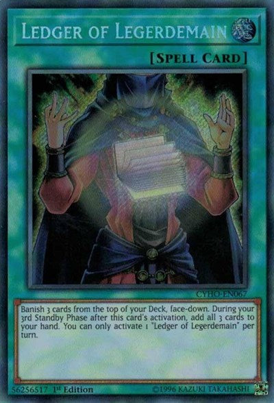 Ledger of Legerdemain [CYHO-EN067] Secret Rare | RetroPlay Games