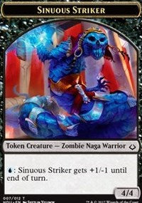 Sinuous Striker // Zombie Double-sided Token [Hour of Devastation Tokens] | RetroPlay Games