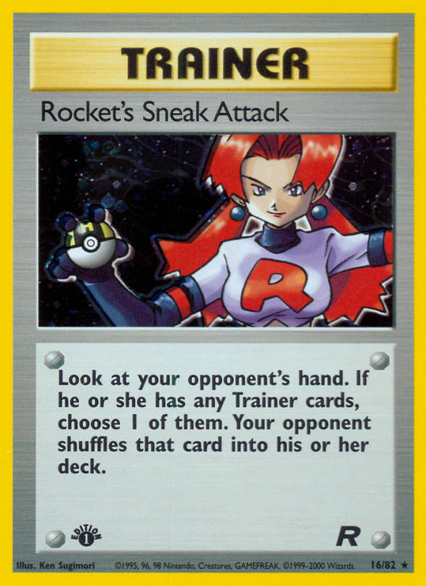 Rocket's Sneak Attack (16/82) [Team Rocket 1st Edition] | RetroPlay Games