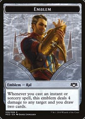 Emblem - Ral, Izzet Viceroy [Mythic Edition Tokens] | RetroPlay Games