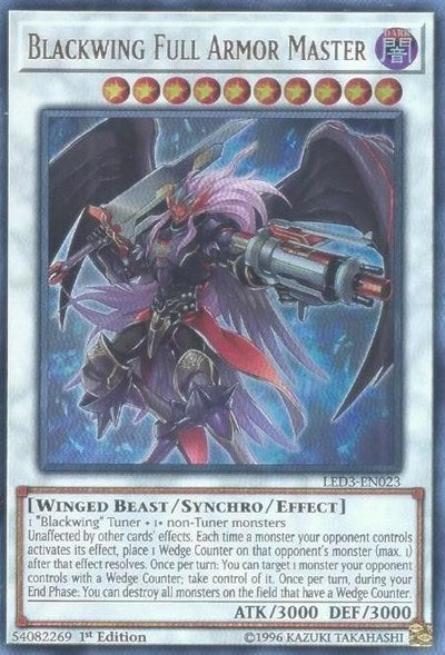 Blackwing Full Armor Master [LED3-EN023] Ultra Rare | RetroPlay Games