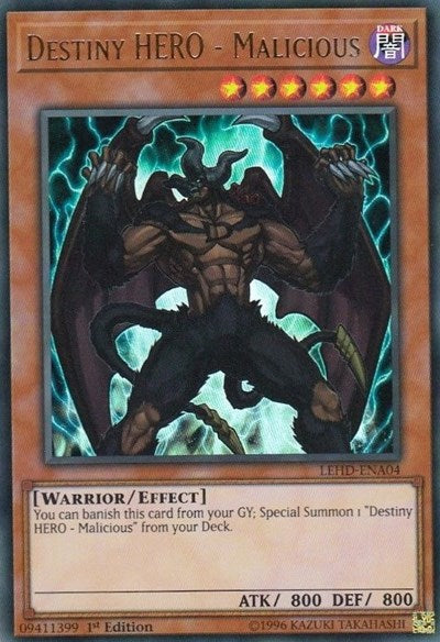 Destiny HERO - Malicious (UR) [LEHD-ENA04] Ultra Rare | RetroPlay Games