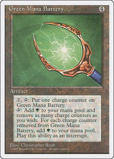 Green Mana Battery [Fourth Edition] | RetroPlay Games