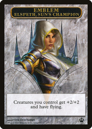 Emblem - Elspeth, Sun's Champion [Theros Tokens] | RetroPlay Games