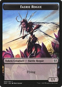 Faerie Rogue // Thopter Double-sided Token [Commander: Zendikar Rising Tokens] | RetroPlay Games