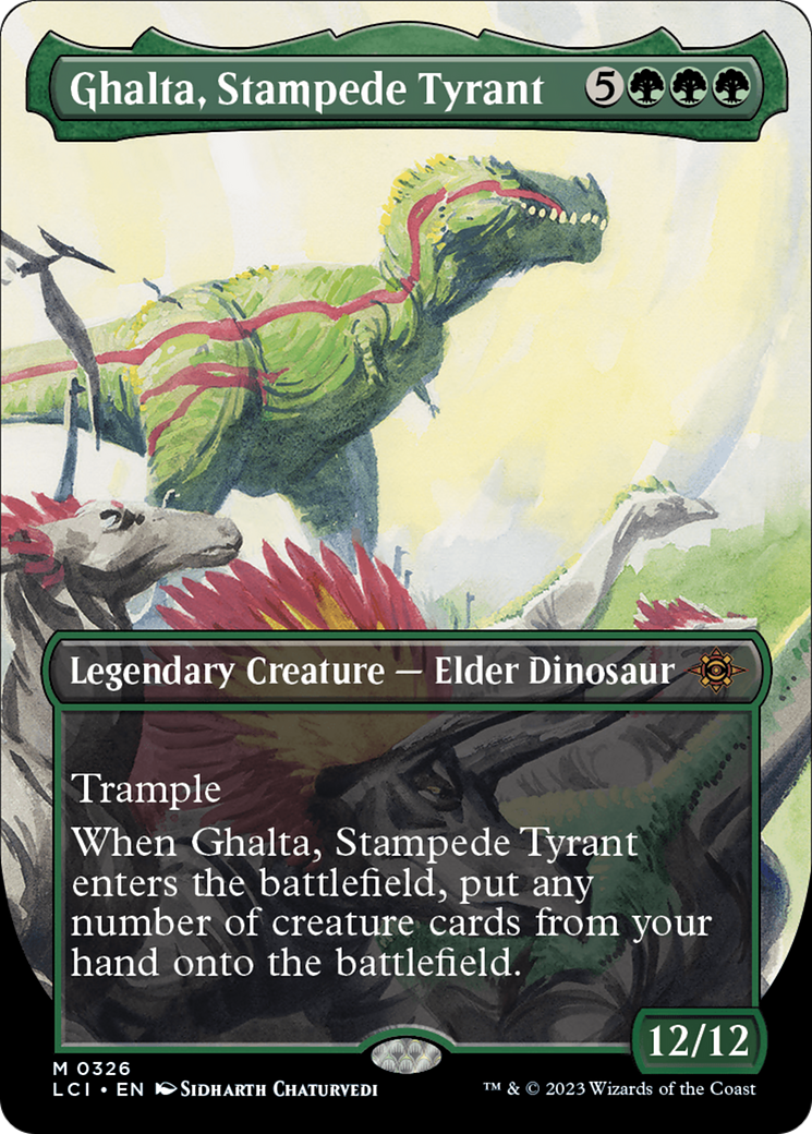 Ghalta, Stampede Tyrant (Borderless) [The Lost Caverns of Ixalan] | RetroPlay Games