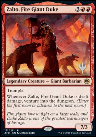 Zalto, Fire Giant Duke (Promo Pack) [Dungeons & Dragons: Adventures in the Forgotten Realms Promos] | RetroPlay Games