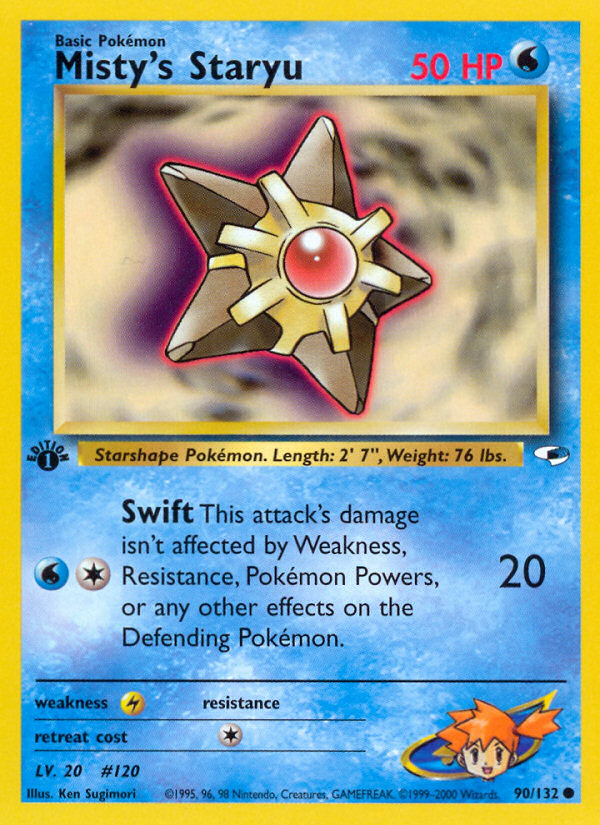 Misty's Staryu (90/132) [Gym Heroes 1st Edition] | RetroPlay Games