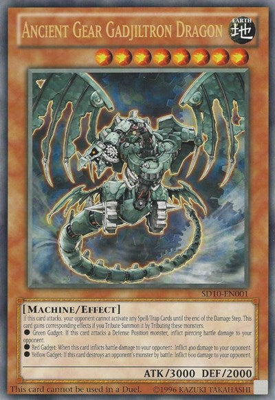 Ancient Gear Gadjiltron Dragon (Oversized) (Machine Madness) [SD10-EN001] Promo | RetroPlay Games