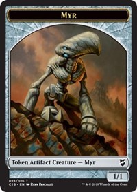 Myr (023) // Thopter (025) Double-sided Token [Commander 2018 Tokens] | RetroPlay Games