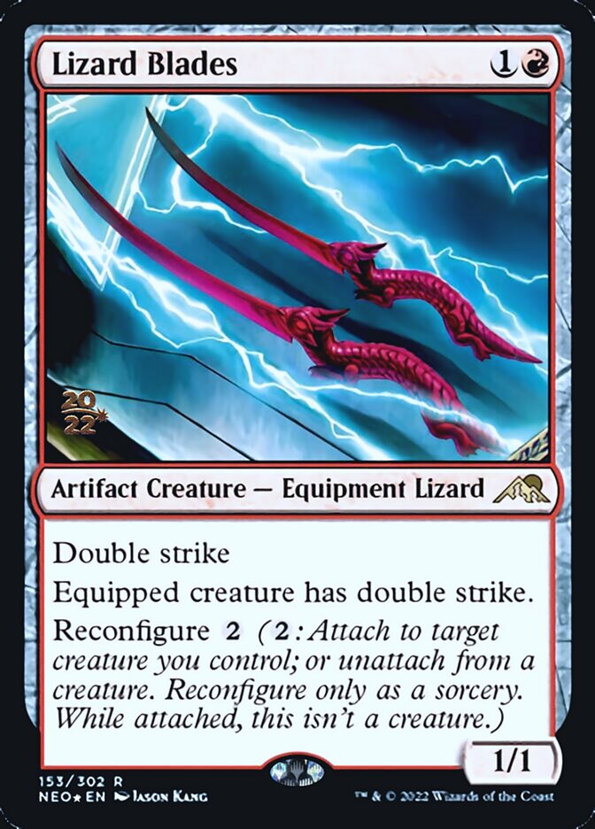 Lizard Blades [Kamigawa: Neon Dynasty Prerelease Promos] | RetroPlay Games