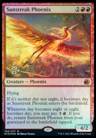 Sunstreak Phoenix [Innistrad: Midnight Hunt Prerelease Promos] | RetroPlay Games