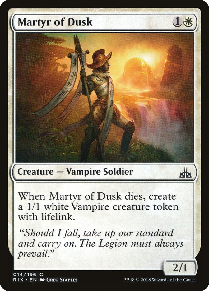 Martyr of Dusk [Rivals of Ixalan] | RetroPlay Games