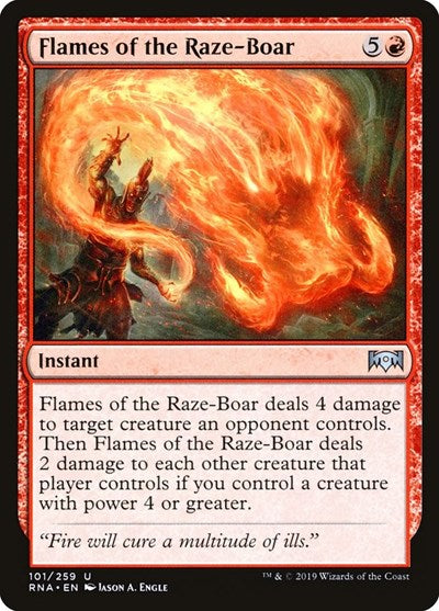 Flames of the Raze-Boar [Ravnica Allegiance] | RetroPlay Games