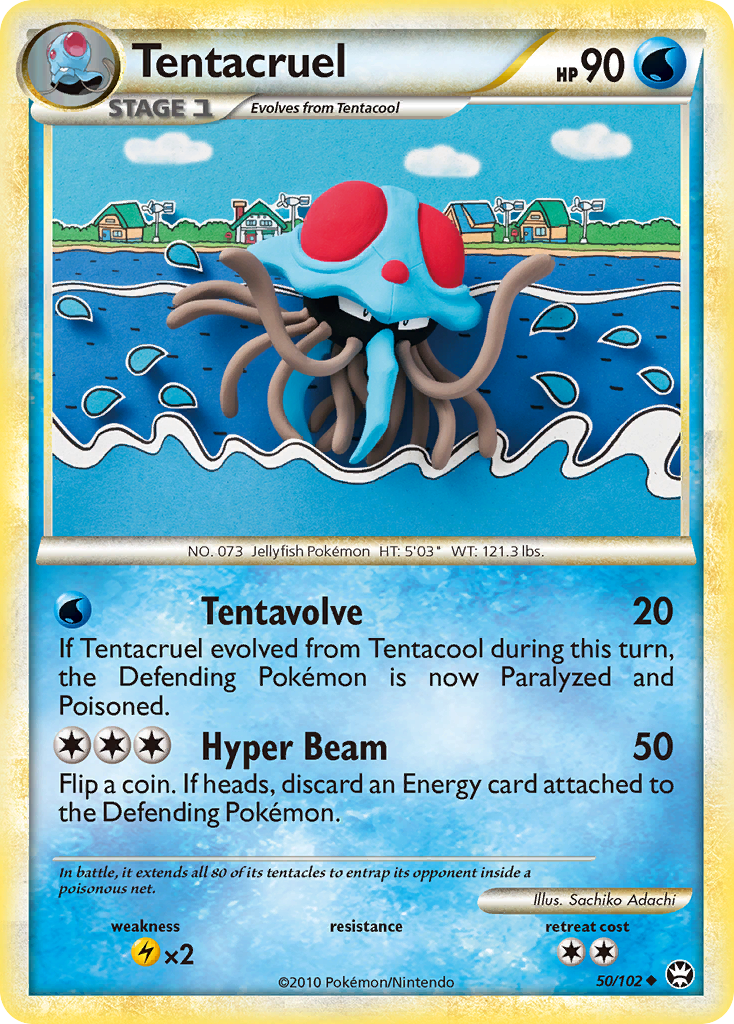 Tentacruel (50/102) [HeartGold & SoulSilver: Triumphant] | RetroPlay Games