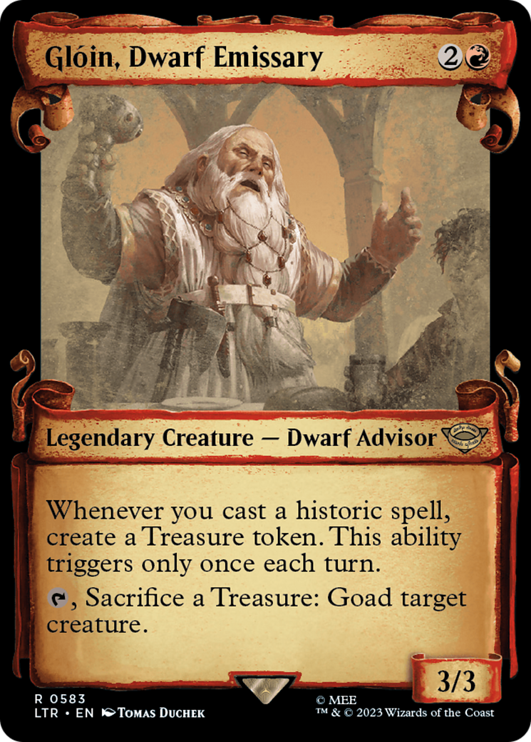 Gloin, Dwarf Emissary [The Lord of the Rings: Tales of Middle-Earth Showcase Scrolls] | RetroPlay Games