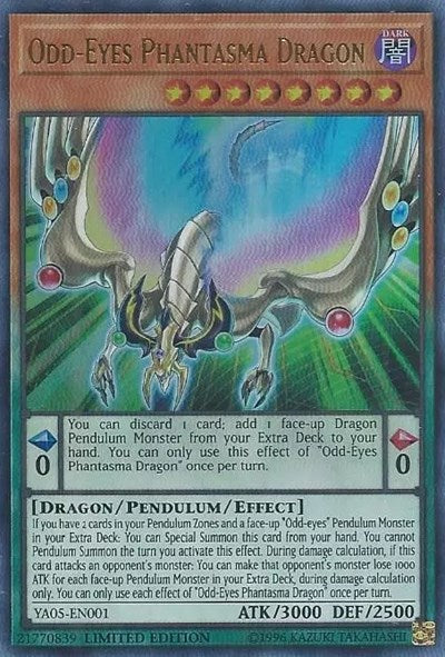 Odd-Eyes Phantasma Dragon [YA05-EN001] Ultra Rare | RetroPlay Games