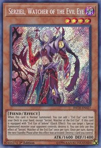 Serziel, Watcher of the Evil Eye [INCH-EN027] Secret Rare | RetroPlay Games