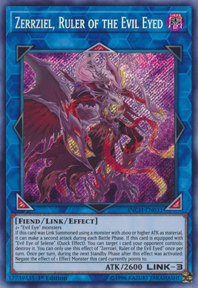 Zerrziel, Ruler of the Evil Eyed [INCH-EN031] Secret Rare | RetroPlay Games