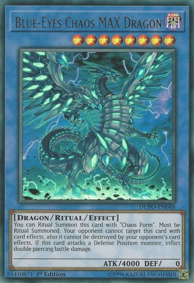 Blue-Eyes Chaos MAX Dragon [DUPO-EN048] Ultra Rare | RetroPlay Games