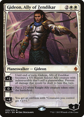 Gideon, Ally of Zendikar [Battle for Zendikar] | RetroPlay Games