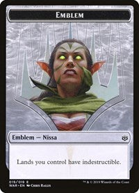 Nissa, Who Shakes the World Emblem [War of the Spark Tokens] | RetroPlay Games