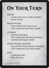 Rules Card (WAR Bundle) [Unique and Miscellaneous Promos] | RetroPlay Games