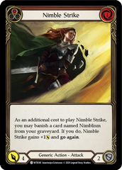 Nimble Strike (Red) [U-WTR185] (Welcome to Rathe Unlimited)  Unlimited Rainbow Foil | RetroPlay Games
