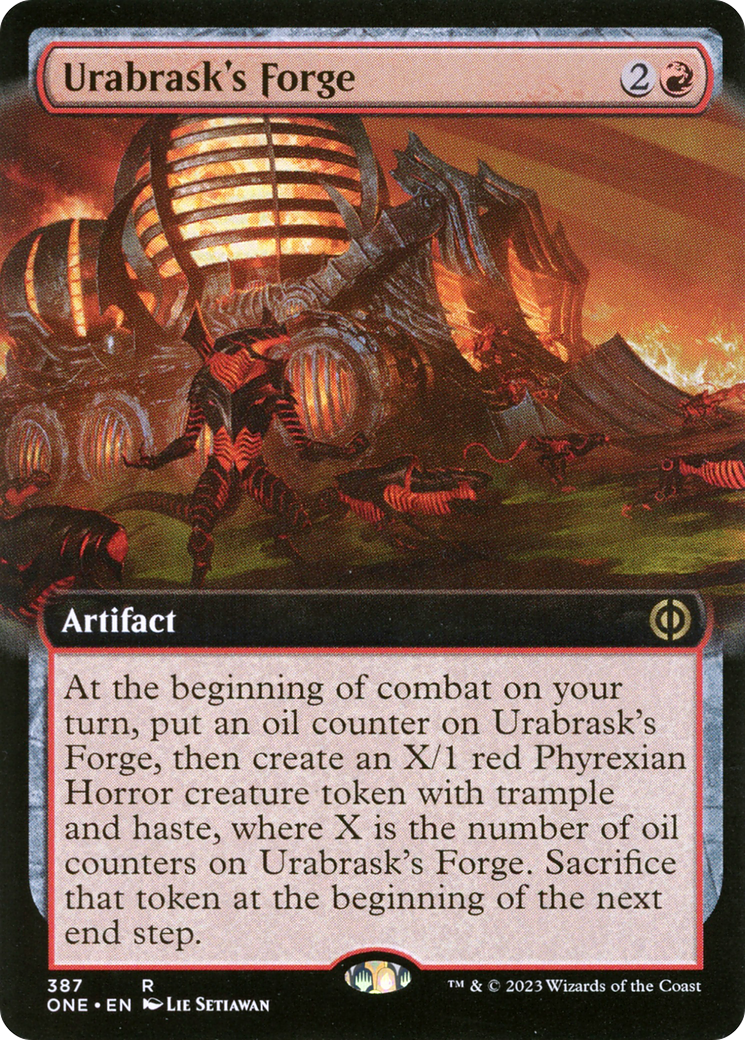 Urabrask's Forge (Extended Art) [Phyrexia: All Will Be One] | RetroPlay Games