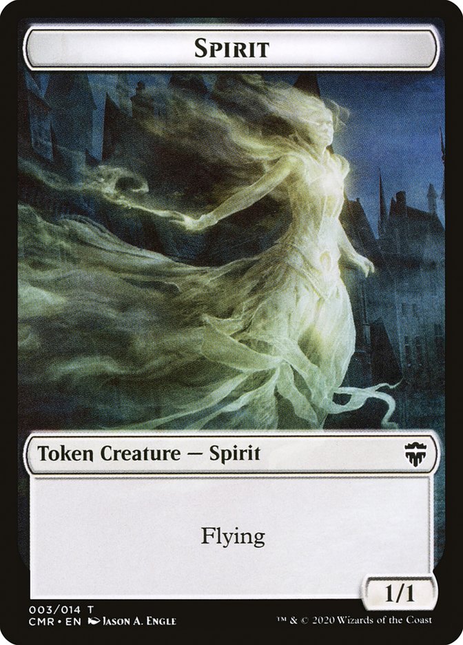 Rock // Spirit Token [Commander Legends Tokens] | RetroPlay Games