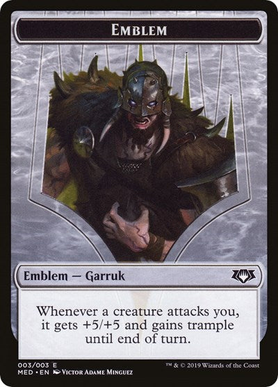 Emblem - Garruk, Apex Predator [Mythic Edition: War of the Spark] | RetroPlay Games