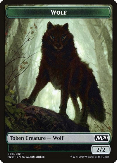 Wolf Token [Core Set 2020 Tokens] | RetroPlay Games