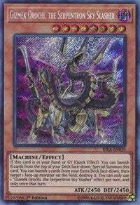 Gizmek Orochi, the Serpentron Sky Slasher [RIRA-EN029] Secret Rare | RetroPlay Games