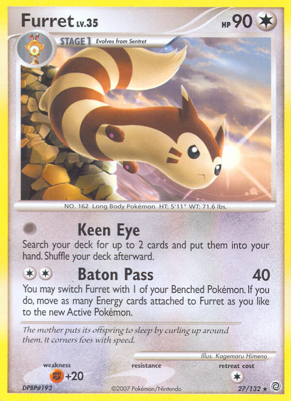 Furret (27/132) [Diamond & Pearl: Secret Wonders] | RetroPlay Games