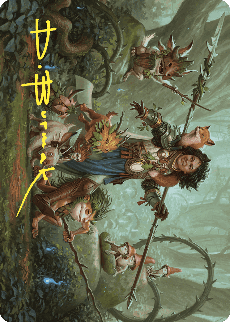 Ellivere of the Wild Court Art Card (Gold-Stamped Signature) [Wilds of Eldraine Art Series] | RetroPlay Games