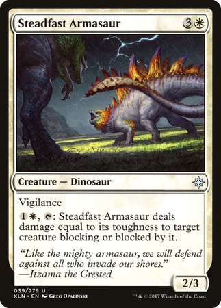 Steadfast Armasaur [Ixalan] | RetroPlay Games