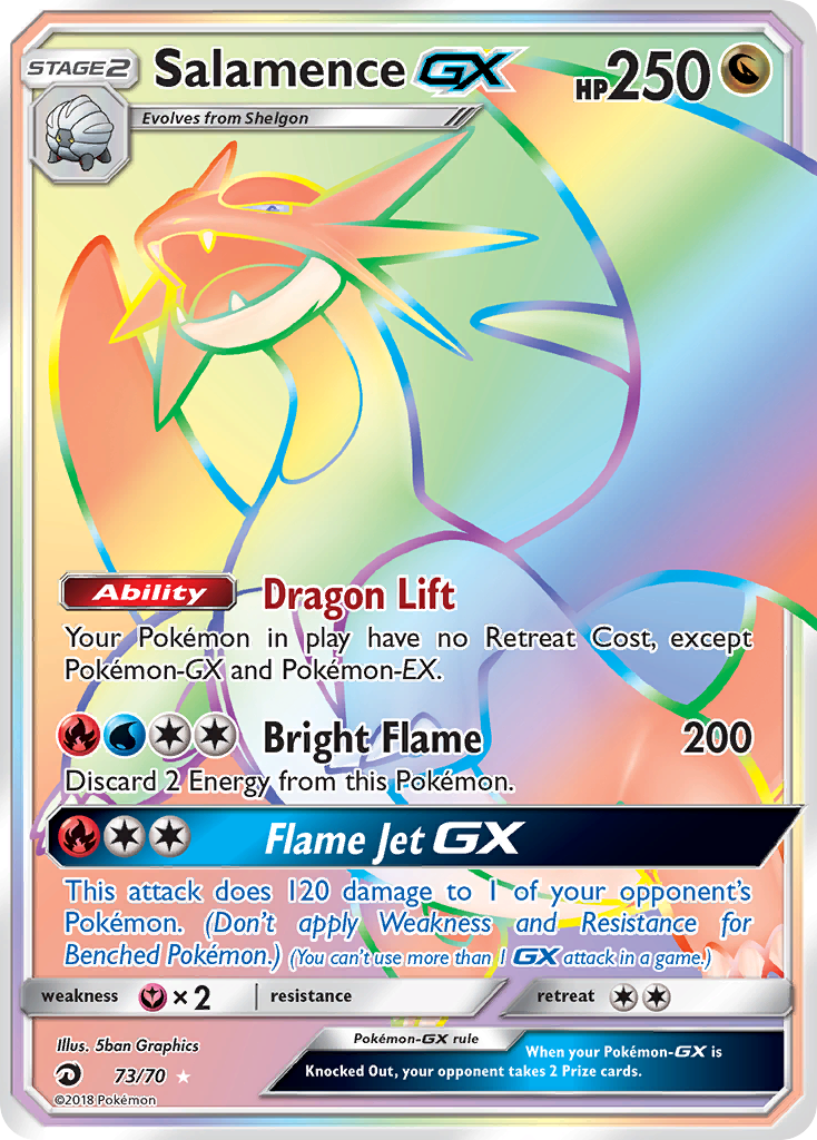 Salamence GX (73/70) [Sun & Moon: Dragon Majesty] | RetroPlay Games