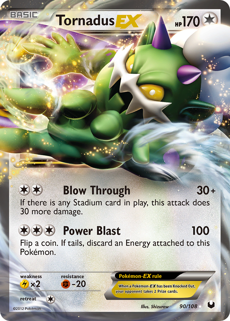 Tornadus EX (90/108) [Black & White: Dark Explorers] | RetroPlay Games