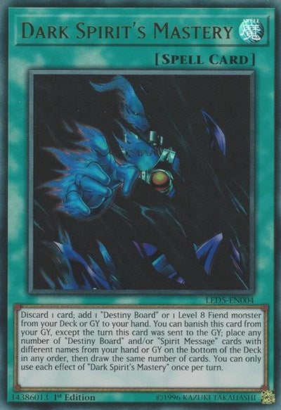 Dark Spirit's Mastery [LED5-EN004] Ultra Rare | RetroPlay Games