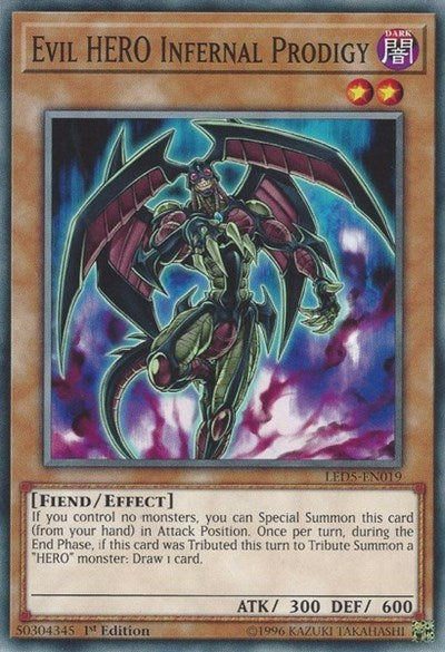 Evil HERO Infernal Prodigy [LED5-EN019] Common | RetroPlay Games