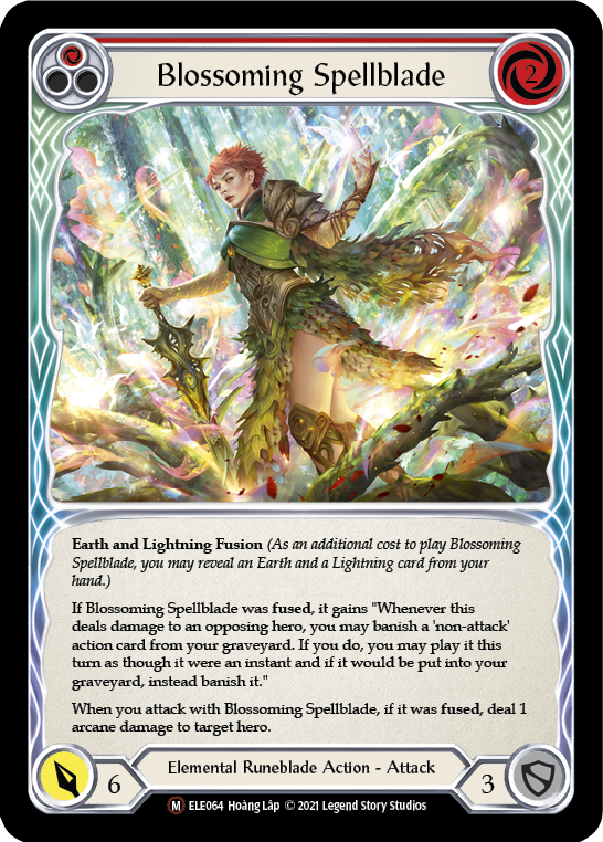 Blossoming Spellblade [U-ELE064] (Tales of Aria Unlimited)  Unlimited Rainbow Foil | RetroPlay Games