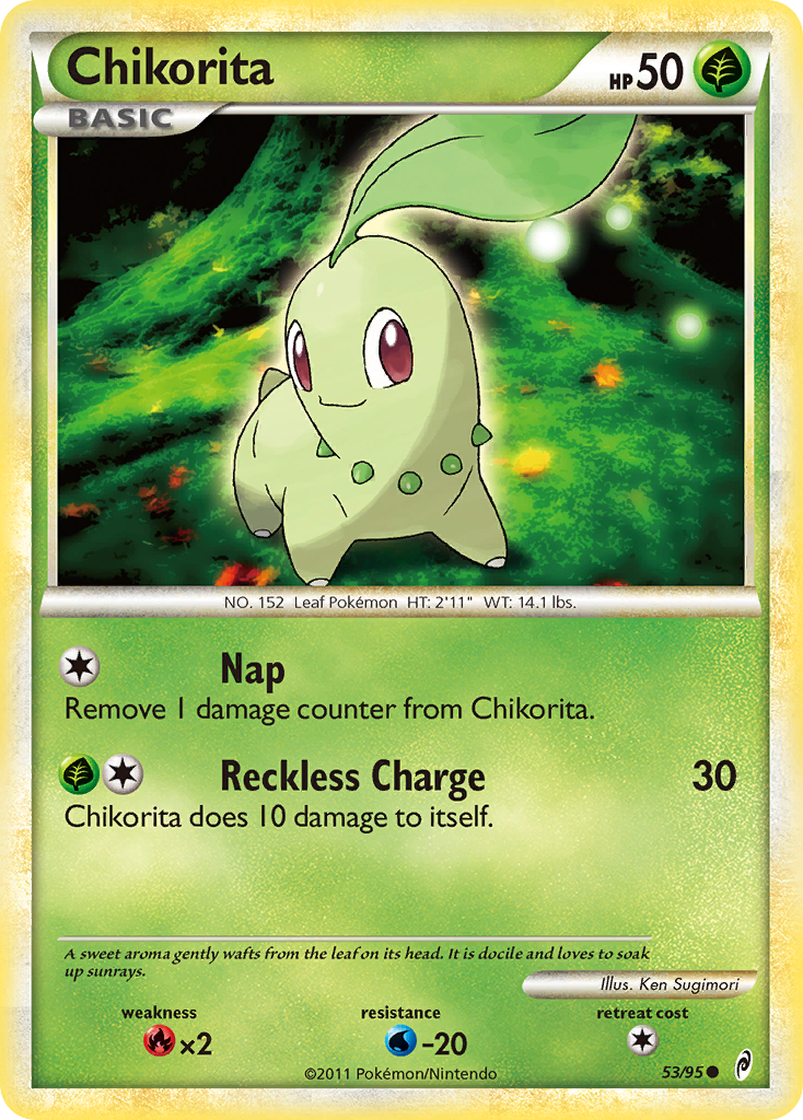 Chikorita (53/95) [HeartGold & SoulSilver: Call of Legends] | RetroPlay Games