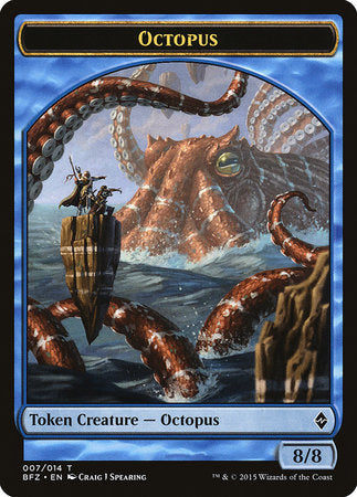 Octopus Token [Battle for Zendikar Tokens] | RetroPlay Games