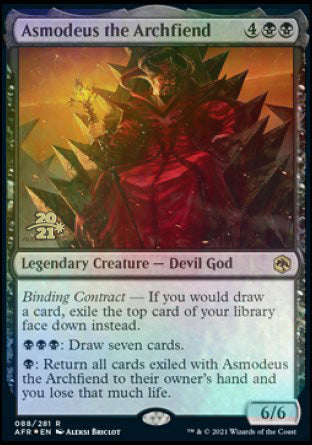 Asmodeus the Archfiend [Dungeons & Dragons: Adventures in the Forgotten Realms Prerelease Promos] | RetroPlay Games