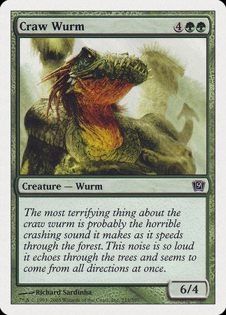 Craw Wurm [Ninth Edition] | RetroPlay Games