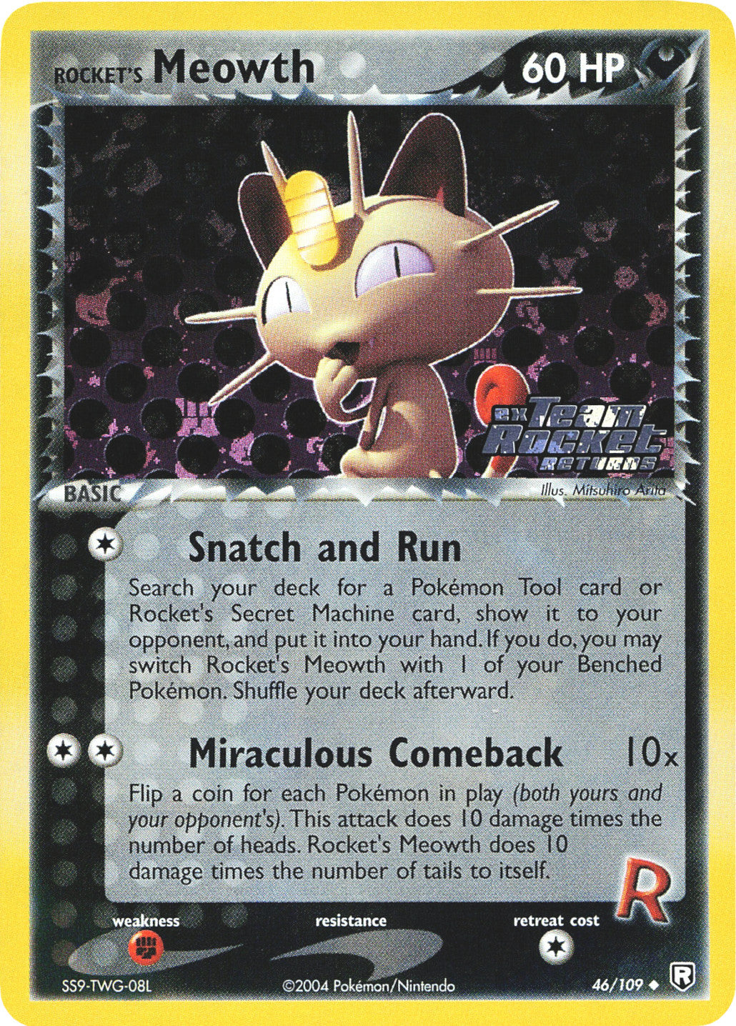 Rocket's Meowth (46/109) (Stamped) [EX: Team Rocket Returns] | RetroPlay Games