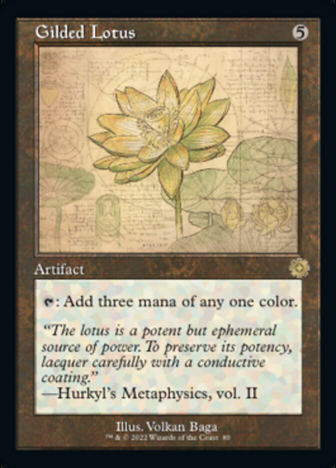 Gilded Lotus (Retro Schematic) [The Brothers' War Retro Artifacts] | RetroPlay Games